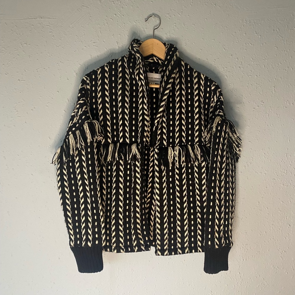 Cupcakes & Cashmere Black and Cream Jacket